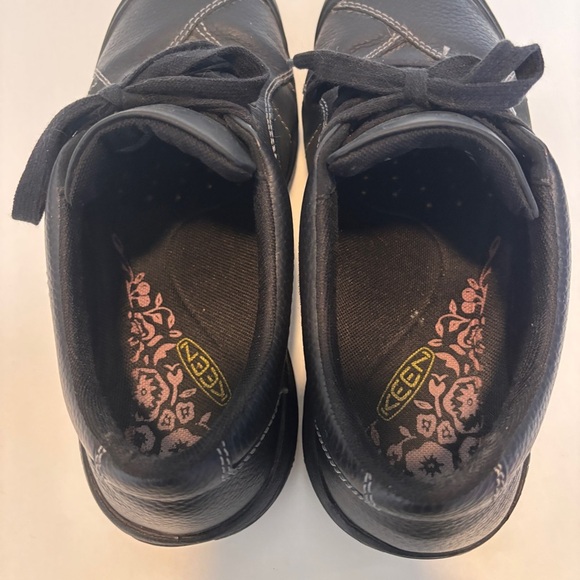 Keen womens black leather lace up casual Gorp GORPCORE Presidio Sneaker size 9.5 - Picture 9 of 10